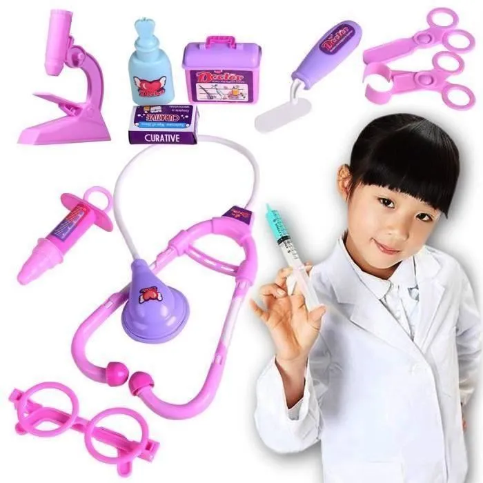 Enfants jouets éducatifs Kit médecin infirmière médicale Kit jeu jeu jouet pour L2-3