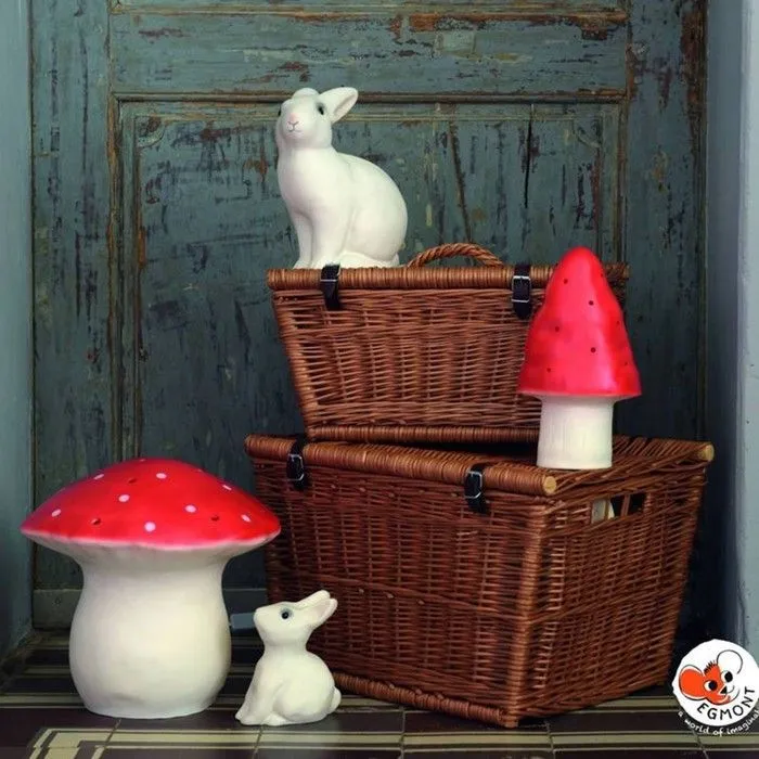 Lampe à poser / Veilleuse LED Grand Champignon Rouge H30cm - EGMONT TOYS - Enfant - Mixte - Plastique - Rouge-2