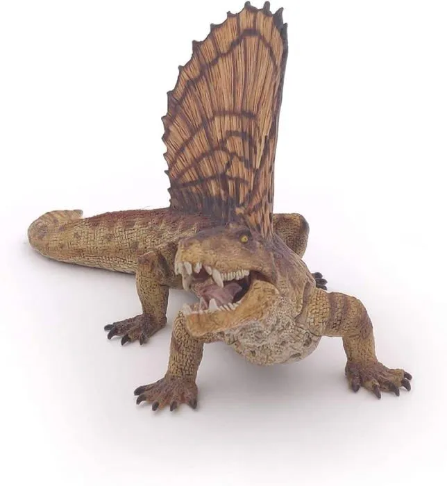 Figurine Dinosaure Dimétrodon - Papo - LES DINOSAURES - Peinte à la main - Support de jeux idéal-1