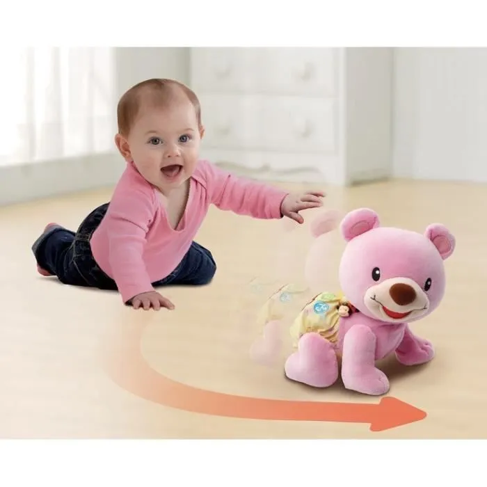 VTECH BABY - Ourson, 1,2,3 Suis-Moi - Rose-1