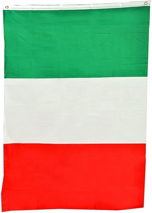 Banderole - banniere - guirlande (hors noel) Ciao - 22016 - Drapeau Italie en tissu Vert/blanc/rouge 150 x 90 cm-1