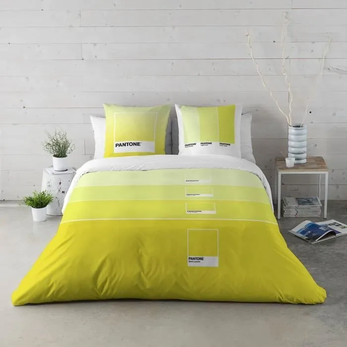 Housse de Couette - Pantone - Ombre C - 100% Coton - 240x220 cm - Vert-3