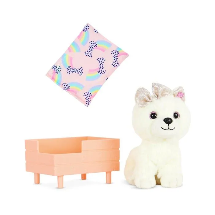 Peluche Glitter girls - GG57192Z - POSEABLE Plush Pomeranian, Chica-0