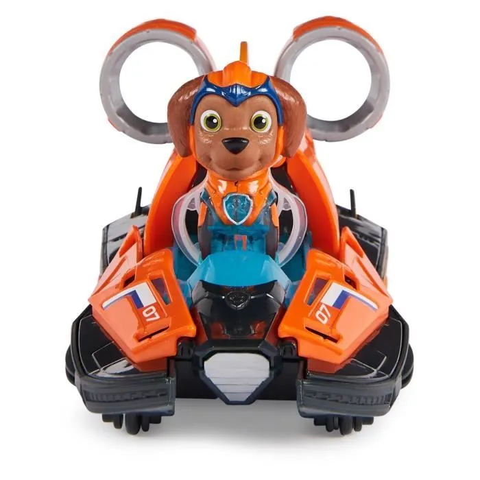 Véhicule + Figurine Zuma La Super Patrouille - Le Film - Paw Patrol - Effets Sonores et Lumineux-1