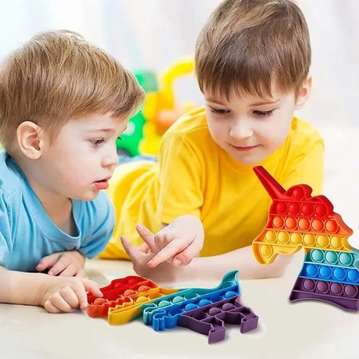 SHOP-STORY - POP IT LICORNE : Le Jeu à Bulles Anti-Stress Multicolores Phénomène de la Rentrée-1