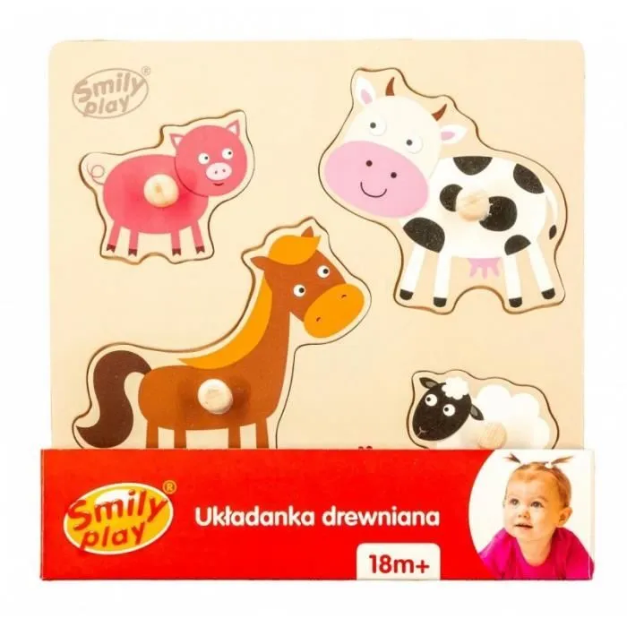 Smily Play Wooden puzzle - 5905375837983-0