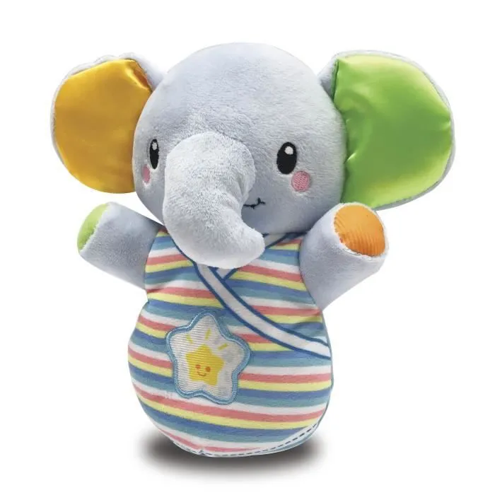 Veilleuse peluche - VTECH BABY - Elephanteau dodo bleu - 30 mélodies - 2 chansons-0