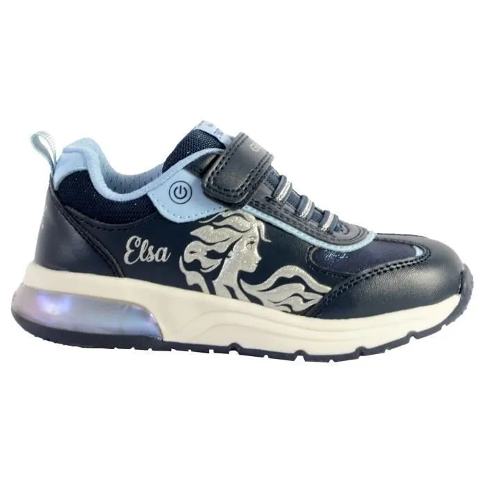 Basket Geox Enfant/Fille - J Spaceclub G. B - Marine/ciel 2 - Synthétique - Lacets - GEOX - Bleu-1
