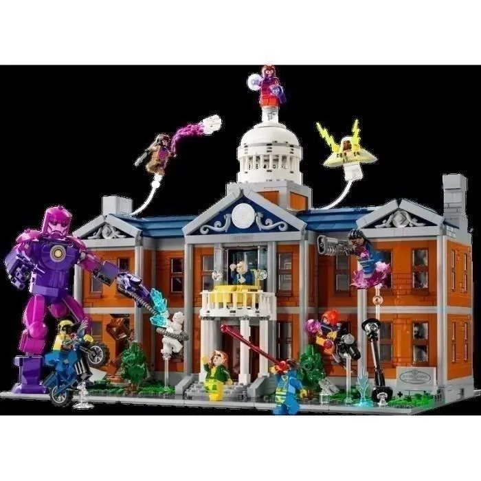 LEGO Marvel Les X-Men : l’institut Xavier - Set de construction pour adultes avec minifigurines dont Wolverine et Professeur X pour-6