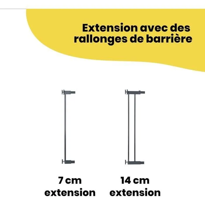 Barrière de sécurité enfant Easy Close Metal - SAFETY 1ST - Réglable de 73 à 80 cm - Anthracite - Métal-8