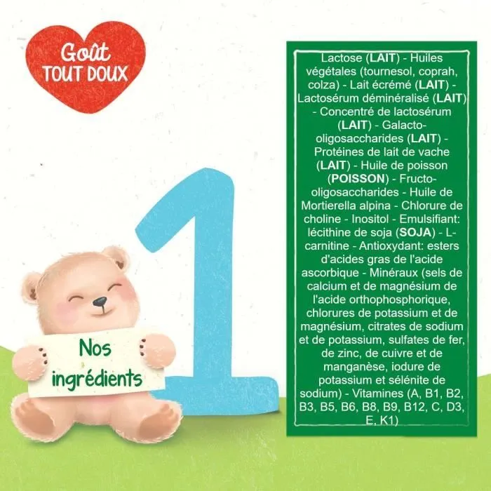Blédina Blédilait 1, Lait en Poudre pour bébé , De 0 à 6 Mois, 900g (Boîtex3)-5
