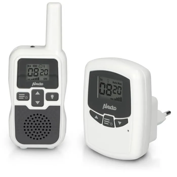Babyphone - ALECTO - DBX-80 - Grande portée 3000m - Blanc/Anthracite-0