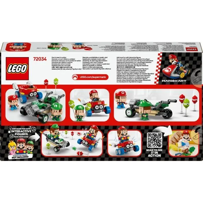LEGO Super Mario 72034 Mario Kart – Bébé Mario contre Bébé Luigi - Cadeau Nintendo-4