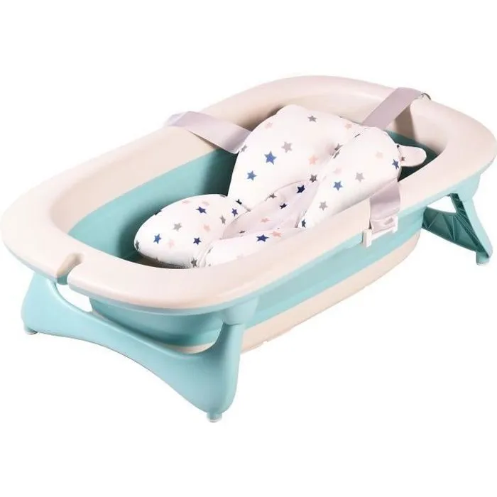 Baignoire pliable Bwave avec coussin intégré de 0 à 3 ans-0