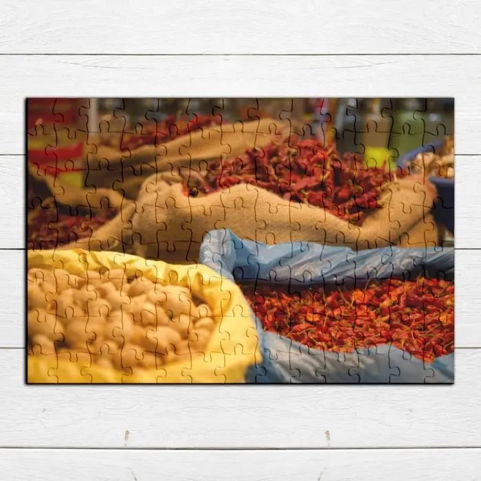 Puzzle Classique - FABULOUS - Sac de Piment Epices Inde - 100 Pièces - Mixte - Adulte - Intérieur-3