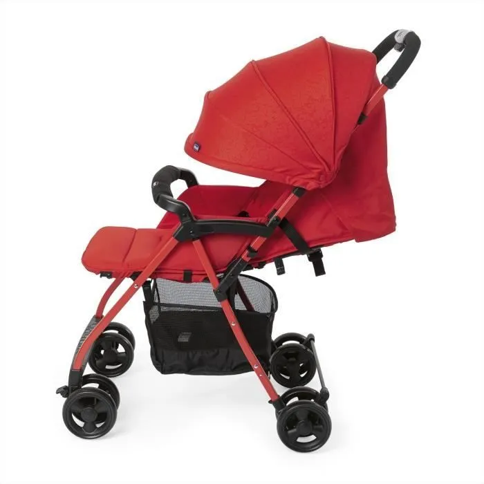 Poussette citadine CHICCO Ohlala 3 - Rouge Passion - Dossier inclinable - Arceau de sécurité-4