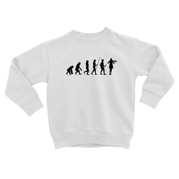 Sweatshirt Enfant Evolution Violon Alto Musique Instrument Musicien-0