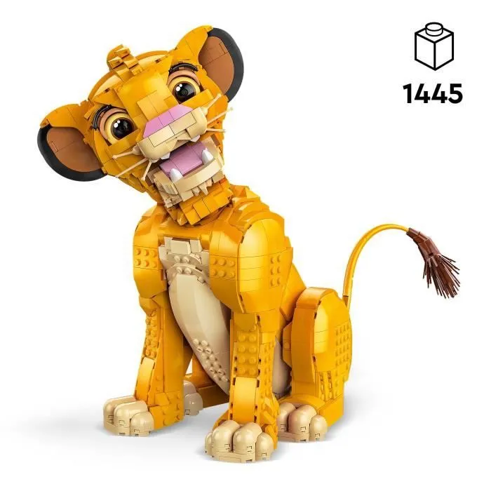 LEGO® Disney Classic 43247 Simba, le jeune Roi lion, figurine d’animal collector-1