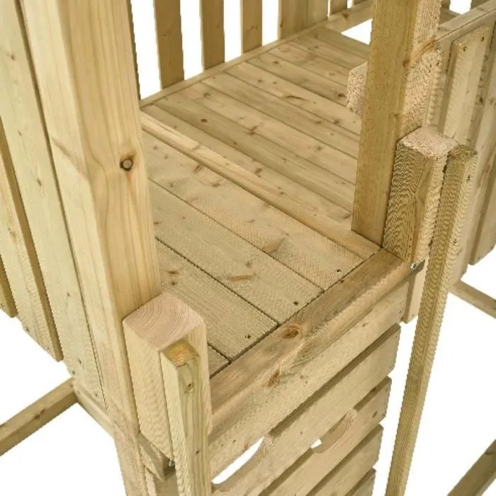 Aire de jeux en bois avec glissière et portique Kingswood-2