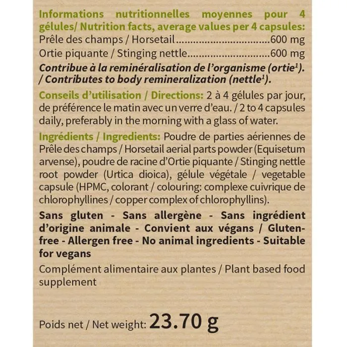 NutriExpert Prêle Ortie 60 gélules végétales-1