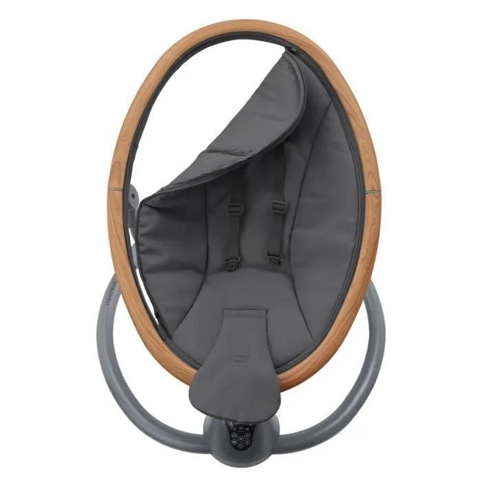 MAXI-COSI Cassia Balancelle bébé électrique et musicale, De la naissance à 6 mois, Essential Graphite-2