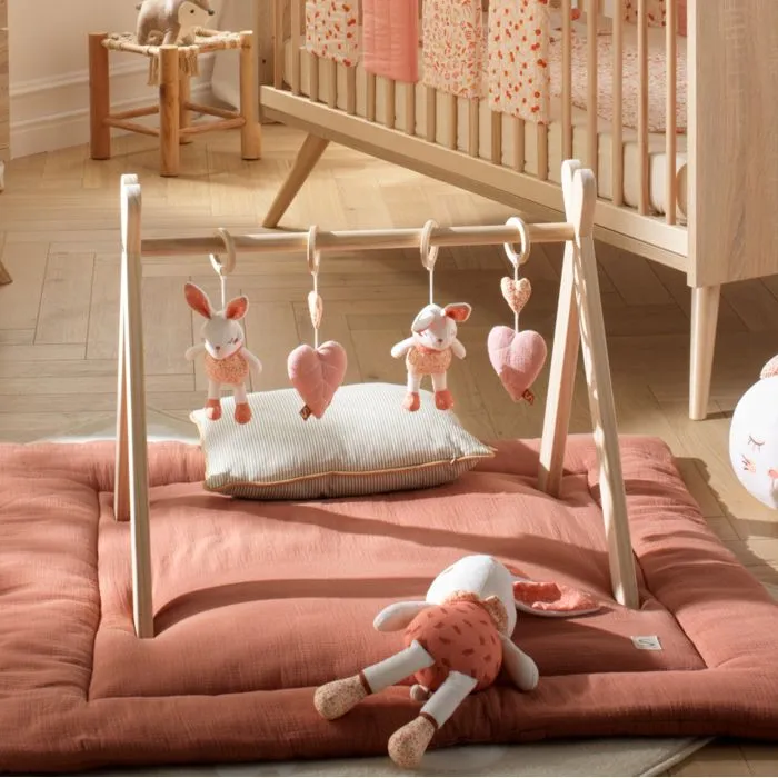 Arche d'éveil bois avec 4 jouets - ESMEE-1