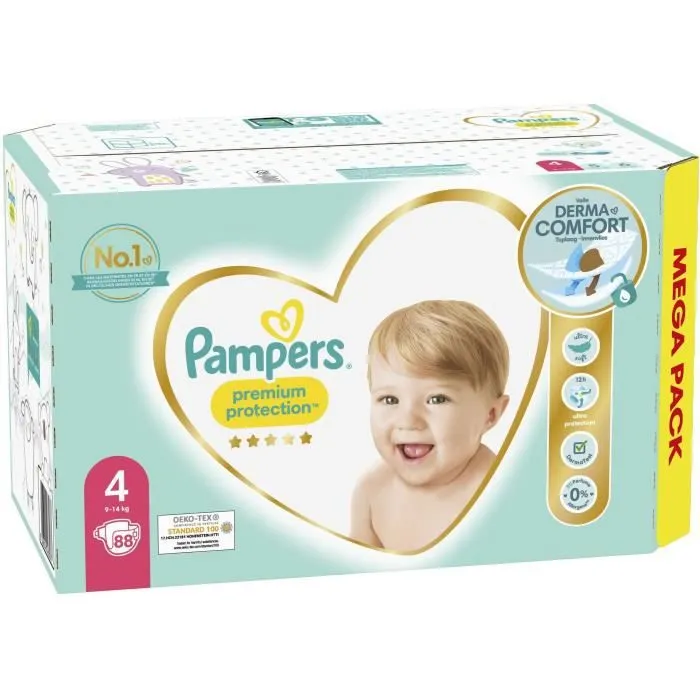 PAMPERS Premium Protection Taille 4 - 88 Couches-7