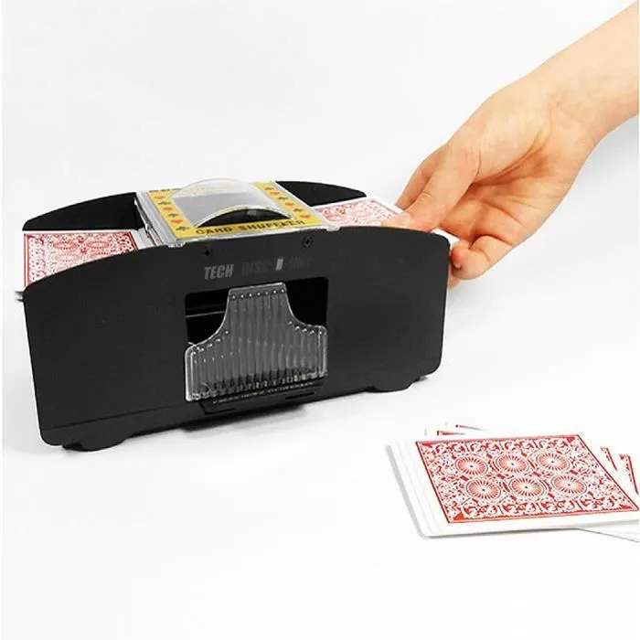 Machine à mélanger les cartes automatique poker blackjack manuel électrique croupier casino équipement de jeu distributeur-1