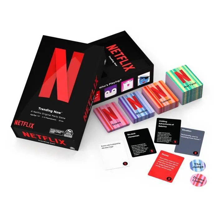 Jeu Netflix - Jeu de Société Partenariat avec Netflix pour Les Amis et la Famille-1