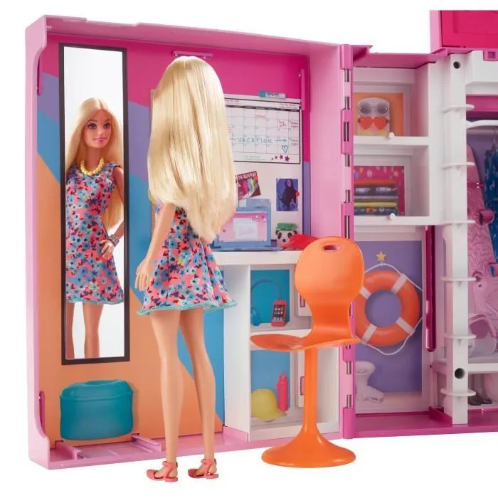 Barbie®-Poupée et Coffret Dressing Deluxe, + de 60 cm, dès 3 ans HGX57-2