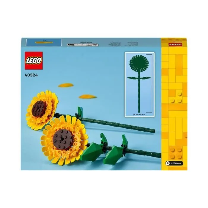 LEGO® 40524 Creator Tournesols, Kit de Construction de Fleurs Artificielles, Chambre d'Enfant ou Décoration de Maison-5