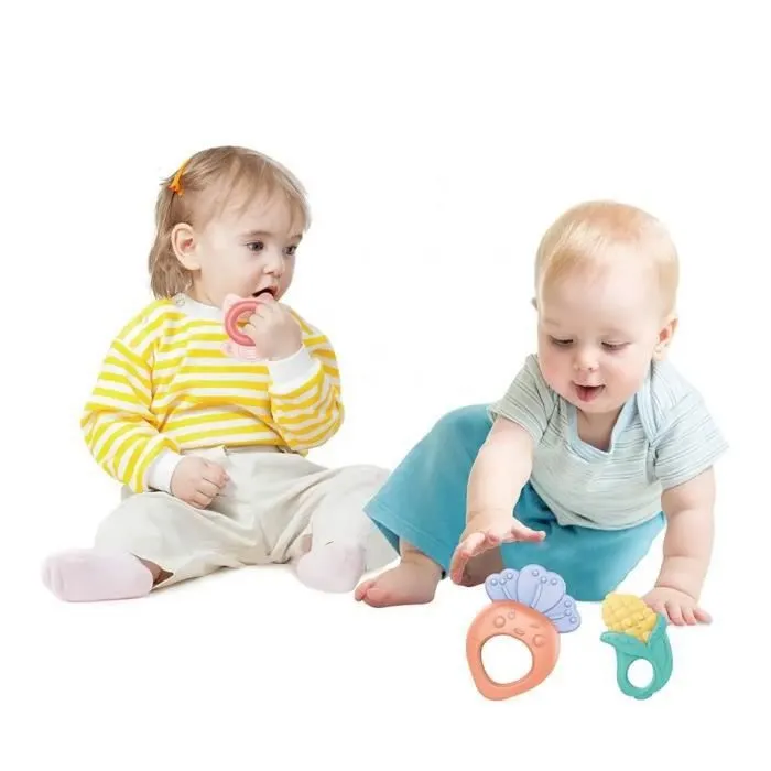 Bébé Premier Hochet de Dentition Jouets ; Bébé Cadeau Ensemble Avec boîte de rangement - 10PCS-3