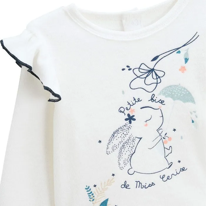 Pyjama bébé 2 pièces en velours Misscerise-3