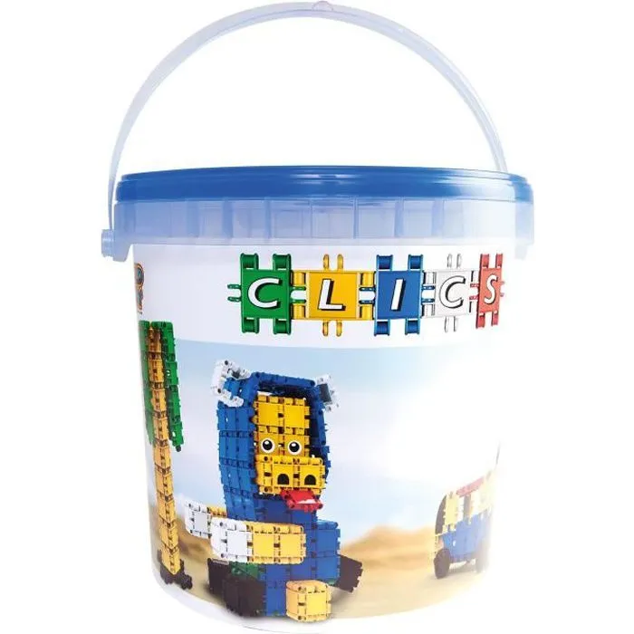 Jeu de construction Drum 10 en 1 - CLICS - 226 clics - 49 accessoires et autocollants-0