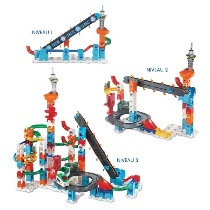Circuit de billes VTECH MARBLE RUSH - SUPER SKY TOWER SET XL300E - 143 pièces - Pour enfants de 4 ans et plus-2