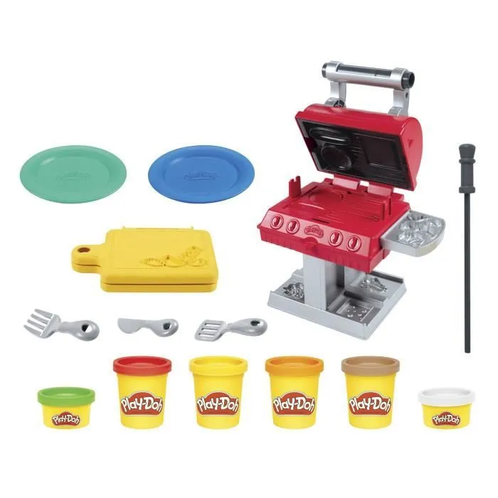 PLAY-DOH Le Roi du Grill, Pâte à modeler, Kitchen Creations, pour enfants dès 3 ans-1