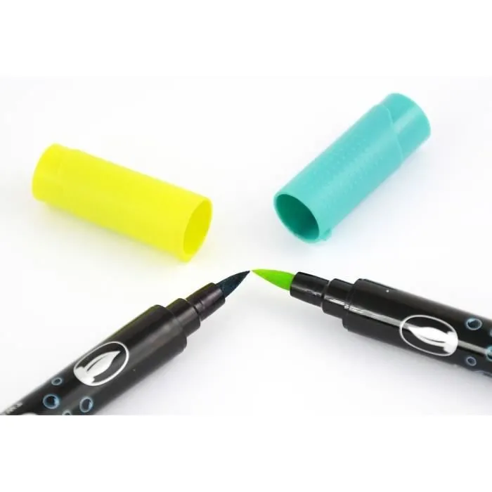 Feutres pinceaux - Graph'It - Graph'O - 12 feutres - Double pointe - Mixte-2