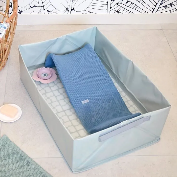 BÉABA - Baignoire Pliable bébé Dès la Naissance - Ultra Compacte - Baignoire Pop Up Camele'o, Bleu-5