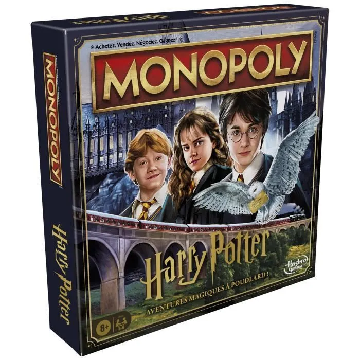 Monopoly Harry Potter édition, Jeu de société de plateau, Aventures magiques à Poudlard, dès 8 ans, 2 à 6 joueurs-6