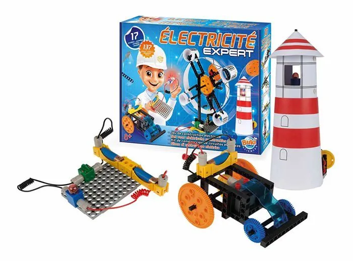 Jeu de construction Électricité - BUKI - Électricité Expert - 130 pièces - 10 modèles - 8 ans et plus-3