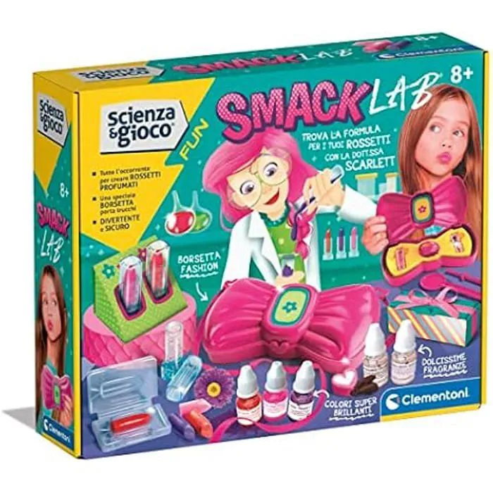 Jeu Scientifique Clementoni - Science Fun-Smack Lab - Rouge à Lèvres et Brillant à Lèvres - 8 Ans-0