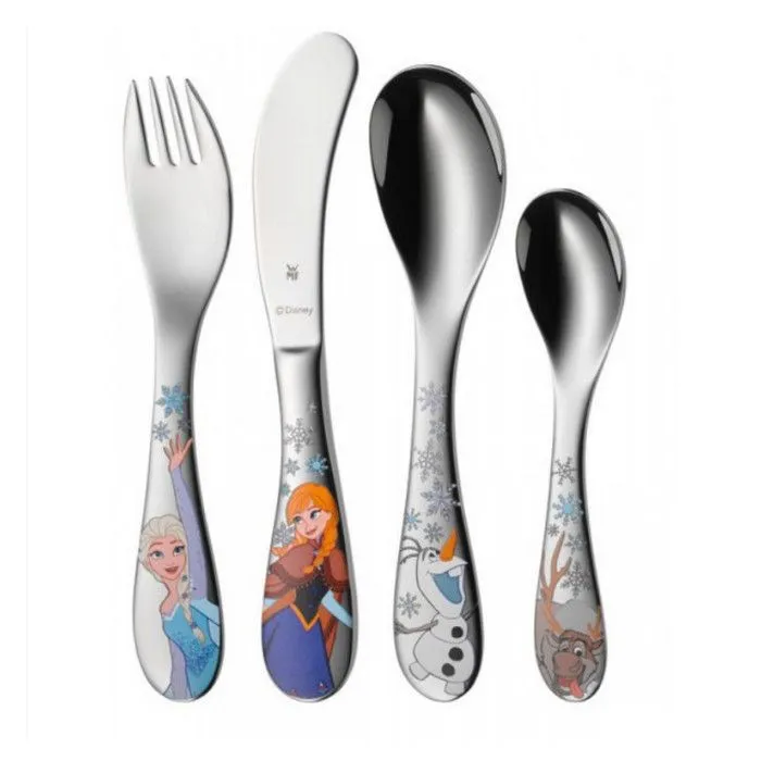 Couverts enfant Disney Reine des Neiges 4 pièces - WMF - Cromargan acier inoxydable 18/10 - Gris-2