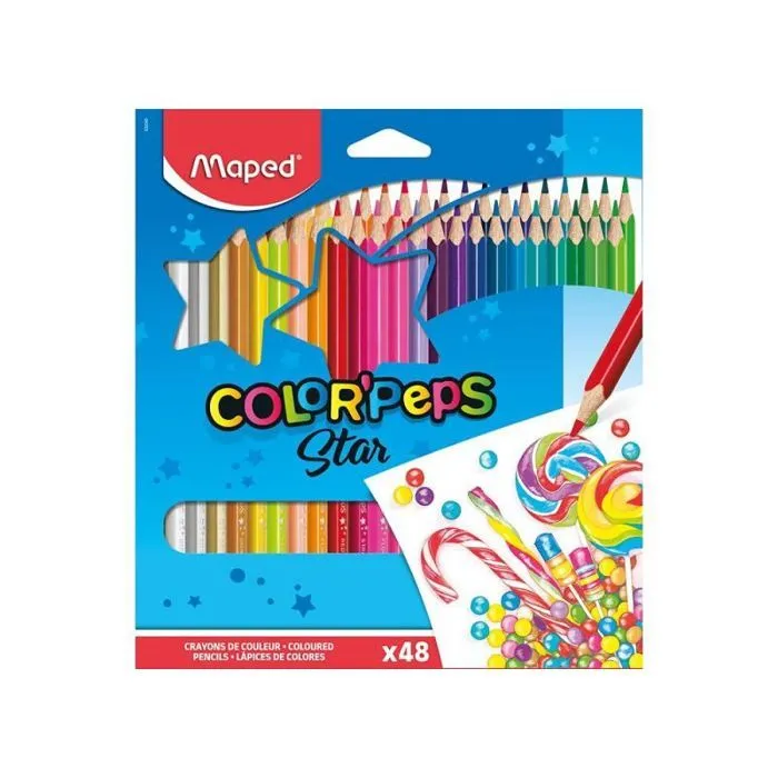 Crayon de couleur - craie grasse Maped - 832048ZV-0