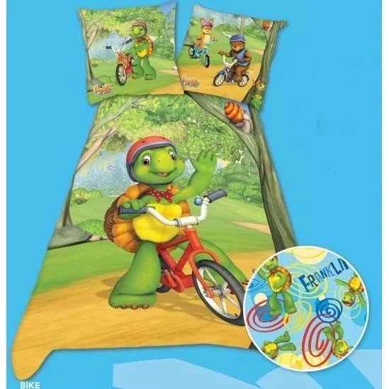 FRANKLIN - Parure housse de couette + taie bike-0