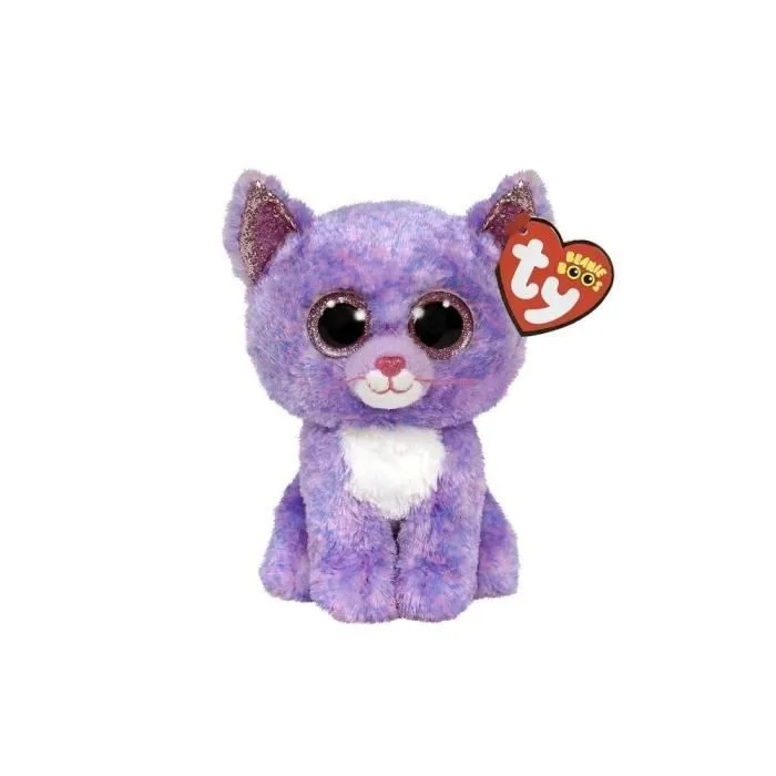 Peluche Ty Beanie Boos Cassidy Chat 15cm - Multicolore - 3 ans - TY - Enfant - Violet - Mixte - Intérieur-0