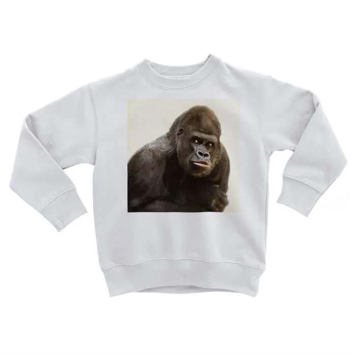Sweatshirt Enfant Gorille Photo Animal Nature Vie Sauvage Singe-0