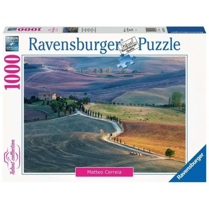 Ravensburger- Talent Collection: Podere Terrapille Pienza Siena Toscana Puzzle 16779 1 Multicolore 1000 Pezzi-2