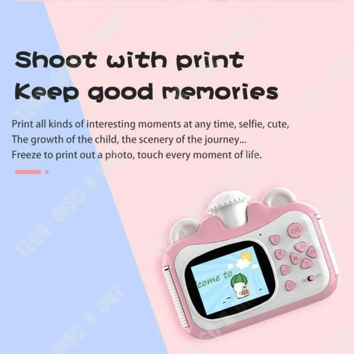 Caméra pour enfants - TD® - Modèle 220 - 1080p - Autonomie 72h - Couleur rose clair-3