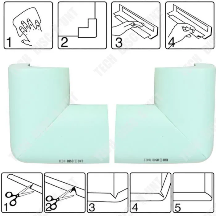TD® Protège angles bébé anti-collision table sécurité des enfants bords protection verrouillage meubles maison coins tables cacher-1