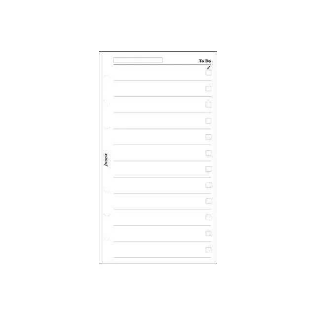 Filofax Personal - Recharge pour organiseur - 95 x 171 mm - 30 feuilles - Blanc-0